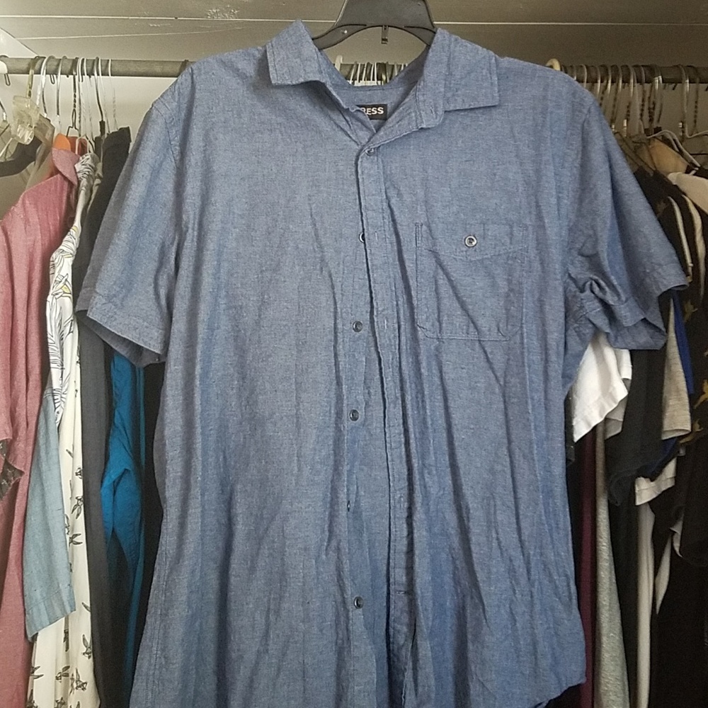 Express button up shirt size large